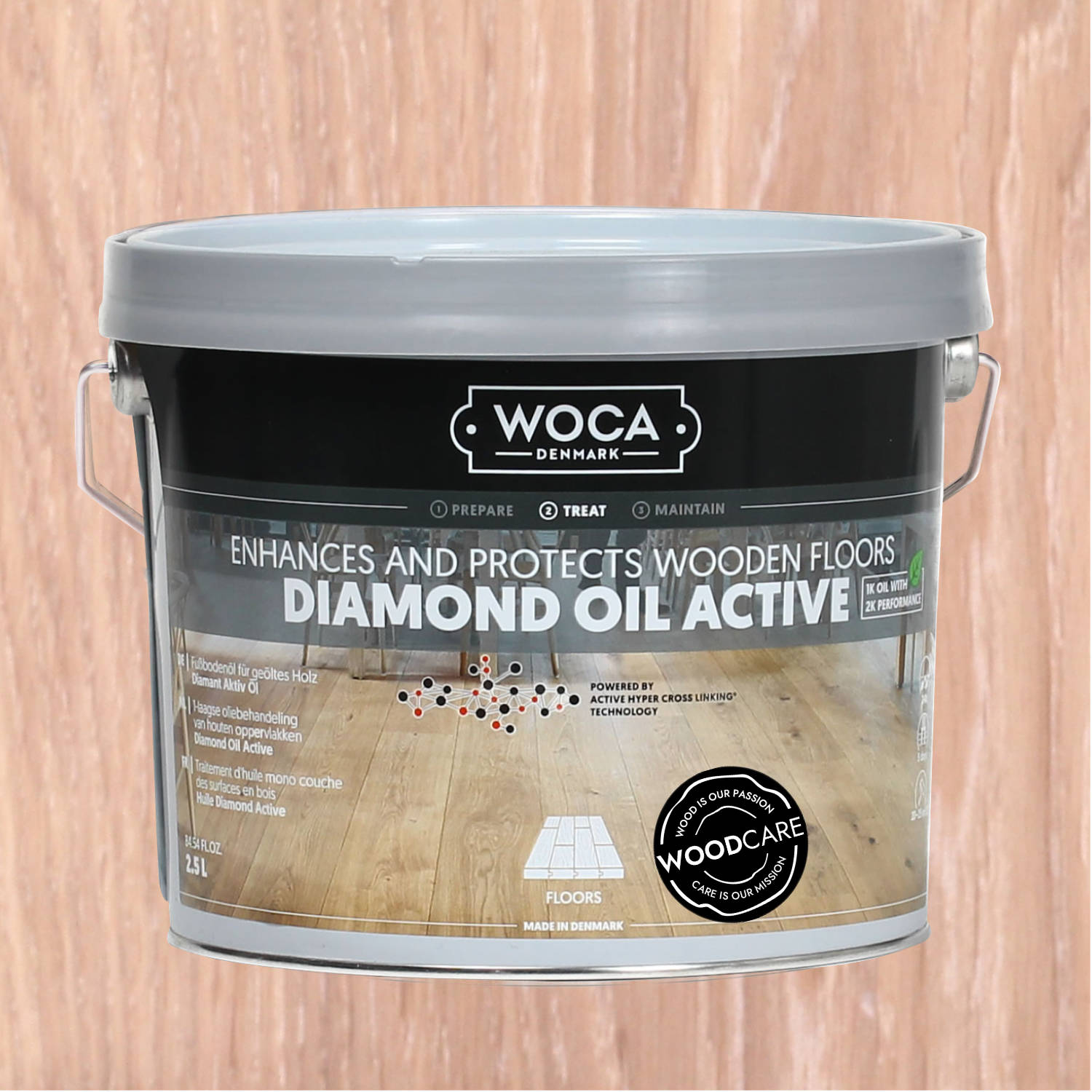 WOCA Diamant Öl Aktiv extra weiß 2,5l