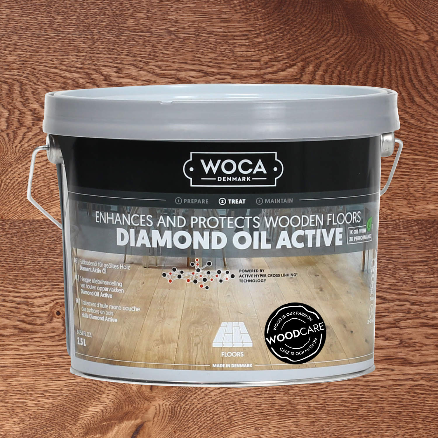 WOCA Diamant Öl Aktiv  schokobraun 2,5l