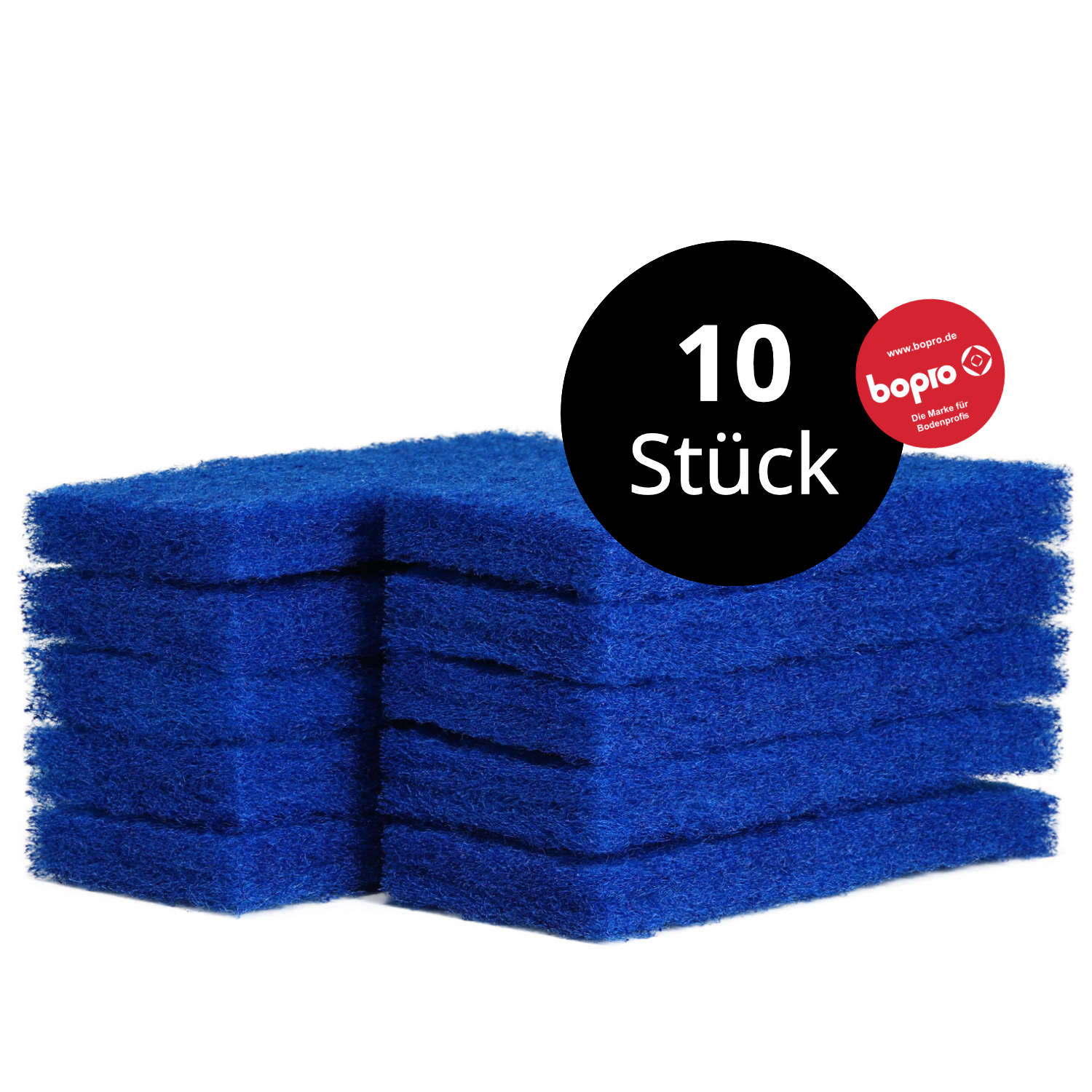 Blaues Super-Reinigungs- und Massierpad, 10 Stück