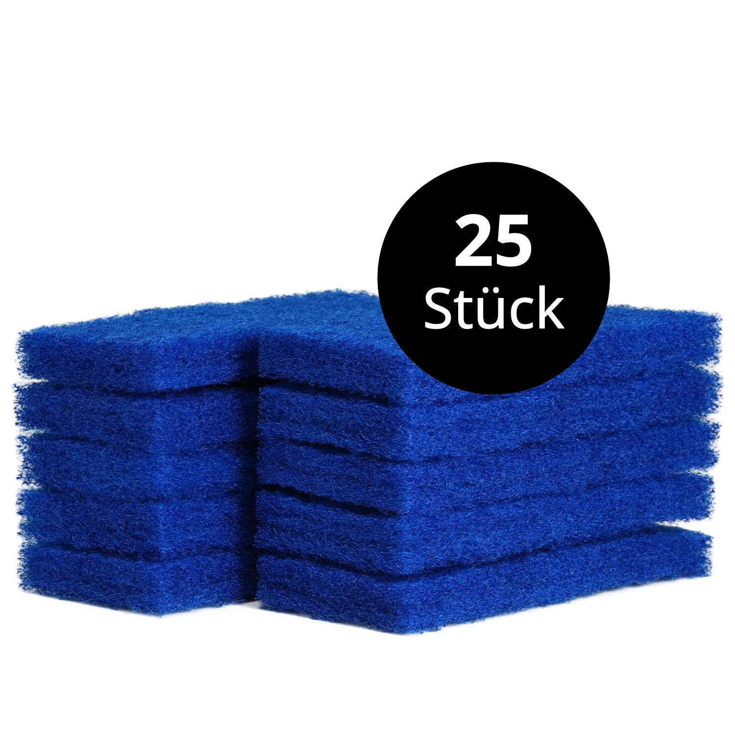Blaues Super-Reinigungs- und Massierpad, 25 Stück